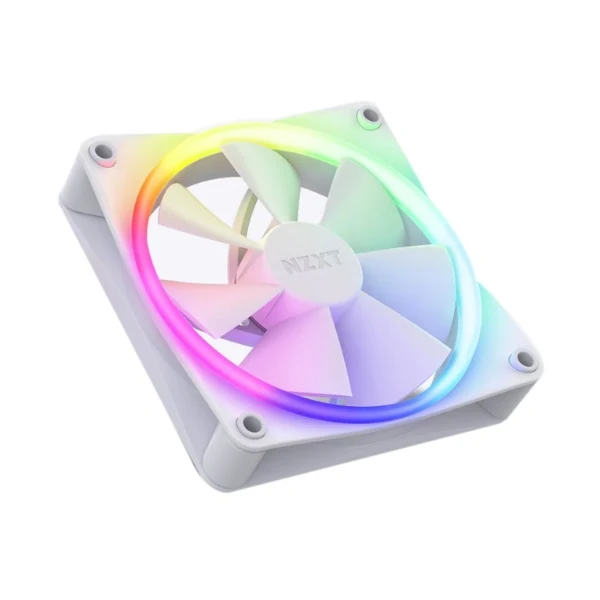 Fan Cooler NZXT F120 RGB Fluid Dynamic Bearing 120mm - Blanco - RGB - 3 Pack