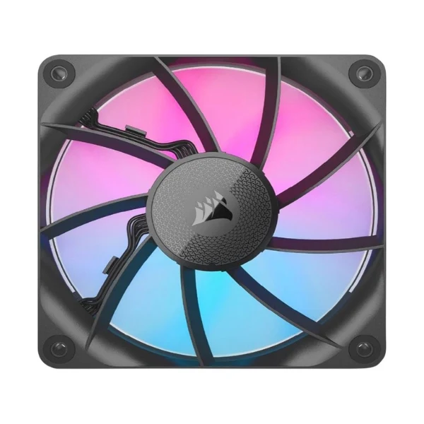 Fan Cooler Corsair iCUE LINK RX120 RGB Magnetic Dome Bearing 120mm - Negro - RGB - 3 Pack