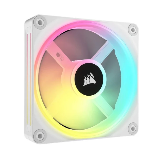 Fan Cooler Corsair iCUE LINK QX120 Magnetic Dome Bearing 120mm PWM - Blanco - RGB - 3 Pack