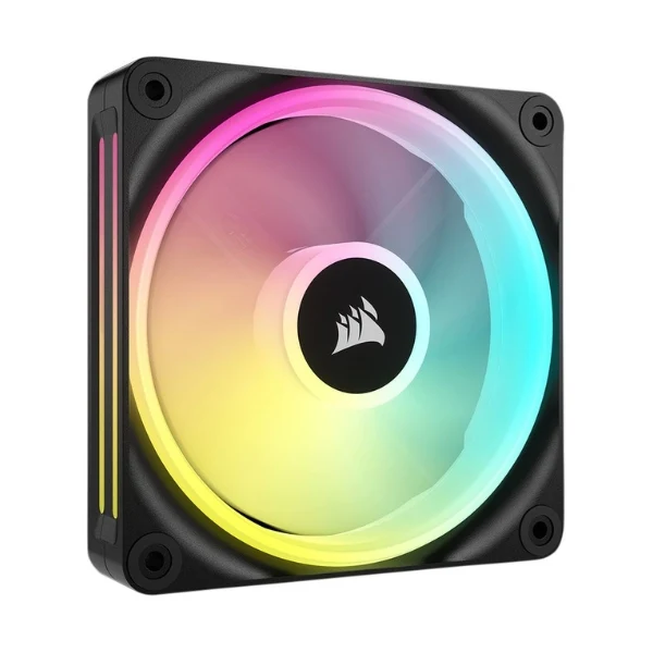 Fan Cooler Corsair iCUE LINK QX120 Magnetic Dome Bearing 120mm PWM - Negro - RGB - 3 Pack