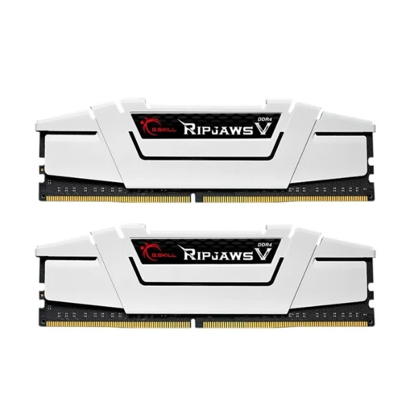 Memoria RAM G.Skill Ripjaws V Series 32GB (2 x 16GB) DDR4-3600 PC4-28800 CL18 Dual Channel Desktop Memory Kit F4-3600C18D-32GVW - White
