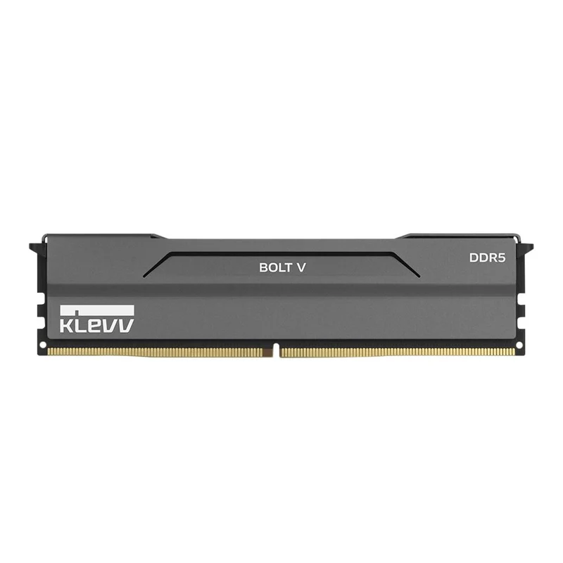Memoria RAM KLEVV BOLT V 32GB (2 x 16GB) DDR5-6400 PC5-51200 CL30 Dual Channel Desktop Memory Kit 5AGUA80-64B300H - Charcoal Gray