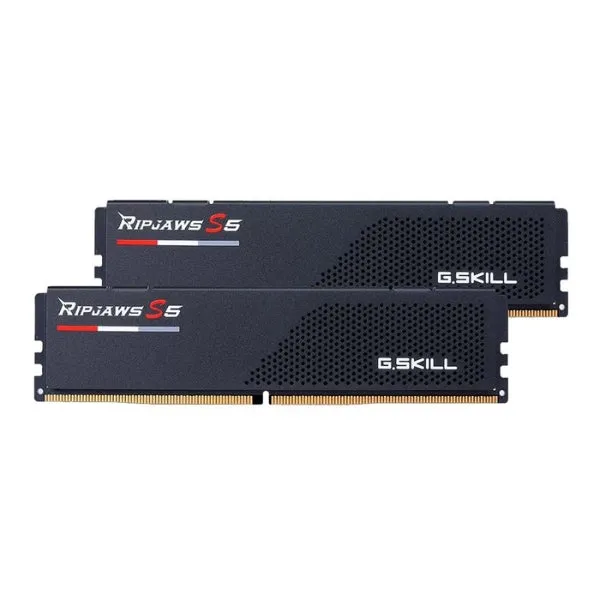 Memoria RAM G.Skill Ripjaws S5 Series 32GB (2 x 16GB) DDR5-6000 PC5-48000 CL32 Dual Channel Desktop Memory Kit F5-6000J3238F16GX2-RS5K - Black