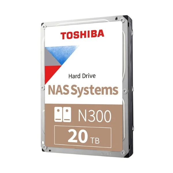 Disco Duro HDD Toshiba N300 20TB 7200 RPM SATA III 6Gb/s 1GB caché Internal CMR NAS 3,5"