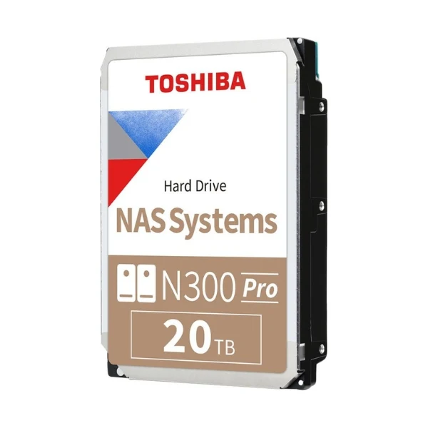 Disco Duro HDD Toshiba N300 Pro 20TB 7200 RPM SATA III 6Gb/s 1GB caché Internal CMR NAS 3,5"