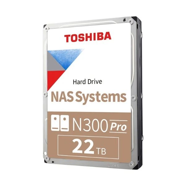 Disco Duro HDD Toshiba N300 22TB 7200 RPM SATA III 6Gb/s 1GB caché Internal CMR NAS 3,5"