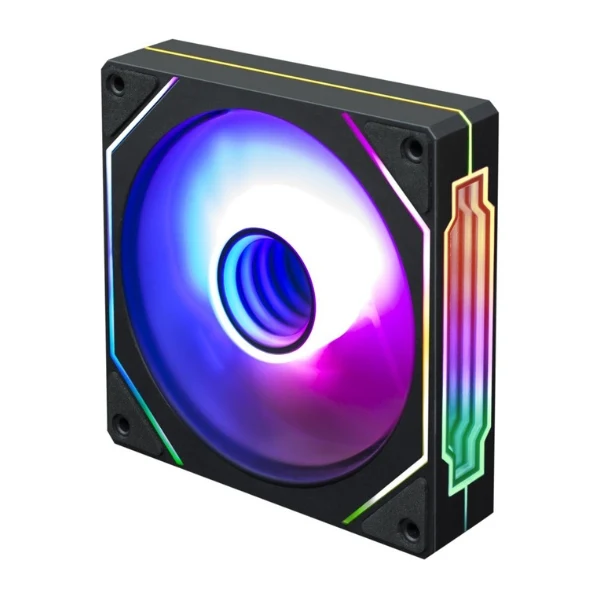 Fan Cooler Kingwin KWI-FAN01 Infinity Mirror Hydraulic Bearing 120mm - Negro - ARGB