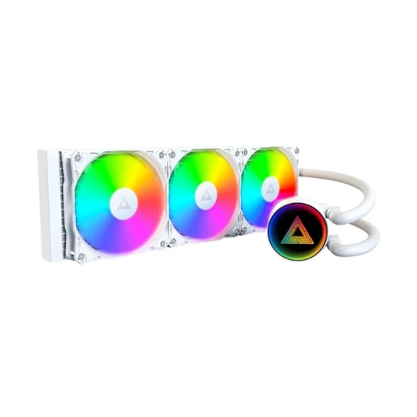 Enfriador Líquido Montech LightFlow ARGB 360 360mm All in One – Blanco