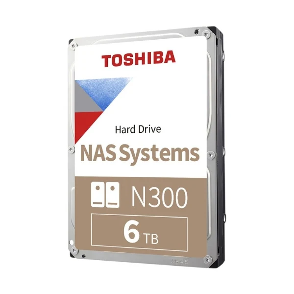 Disco Duro HDD Toshiba N300 6TB 7200 RPM SATA III 6Gb/s 512MB caché Internal CMR NAS 3,5"