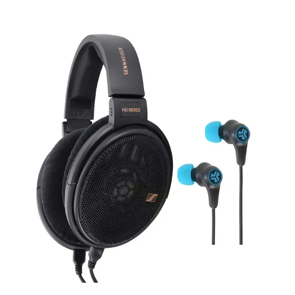 Audífonos Sennheiser HD 660S2 con Cable Over-Ear con Audífonos Inalámbricos Gaming Play incluidos - Negro