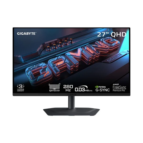 Monitor GIGABYTE MO27Q2A SA - 26,5" 2K QHD - (2560 x 1440) QD-OLED - 280 Hz
