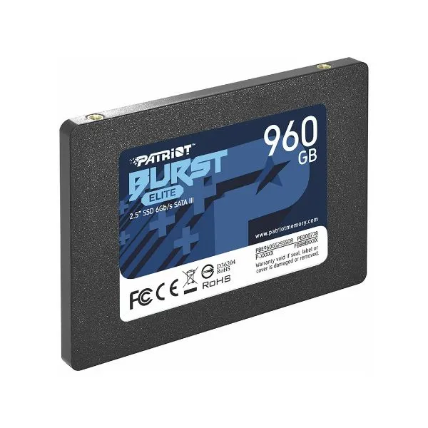 Disco Duro SSD PATRIOT Burst Elite 960GB 2.5" SATA III PBE960GS25SSDR