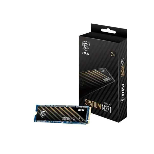 Disco Duro SSD MSI SPATIUM M371 500GB M.2 NVMe PCIe 3x4 - 2200MB/s Read / 1150MB/s Write