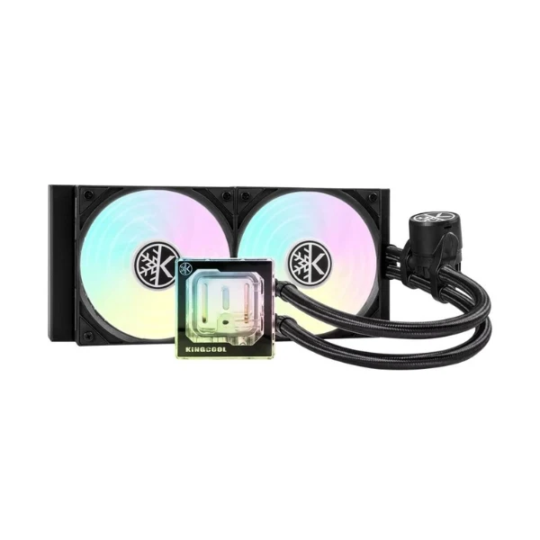 Enfriador Líquido KingCool Pure Flow ARGB 240mm All in One – Negro