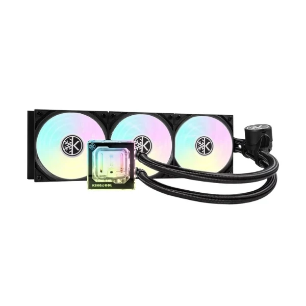 Enfriador Líquido KingCool Pure Flow ARGB 360mm All in One – Negro