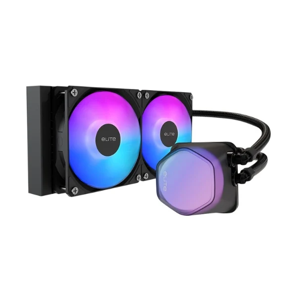 Enfriador Líquido Cooler Master 240 Elite Liquid 240mm All in One – Negro