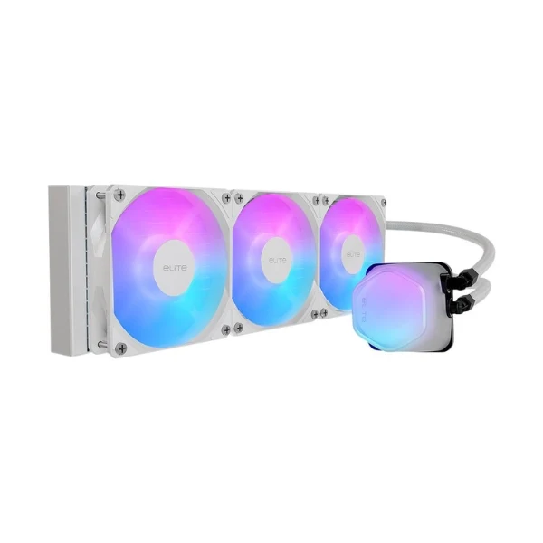 Enfriador Líquido Cooler Master Elite Liquid ARGB 360mm All in One – Blanco
