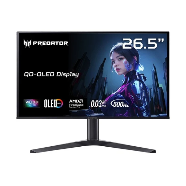 Monitor Acer Predator X27U F5bmiippruzx - 26,5" 2K WHD - (2560 x 1440) QD-OLED - 500 Hz