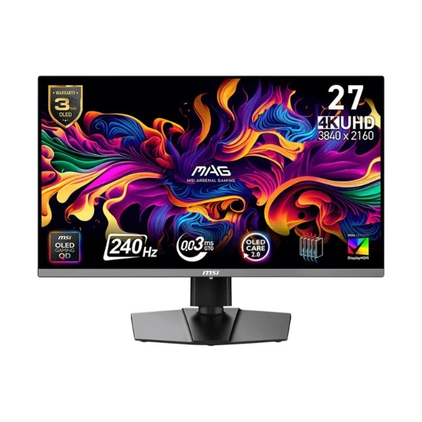 Monitor MSI MAG 272UP QD-OLED X24 - 26,5" 4K UHD - (3840 x 2160) QD-OLED - 240 Hz