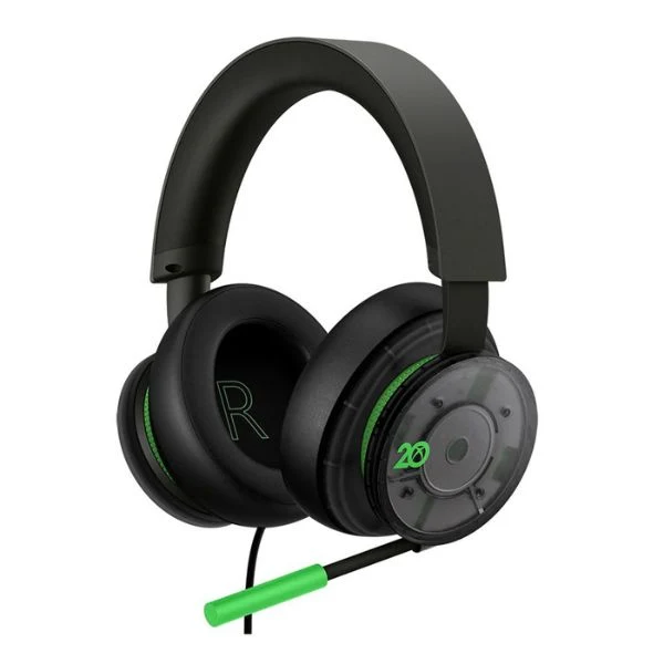 Audífonos Xbox Stereo Edición Especial 20 Aniversario - Negro y Verde - 8LI00008