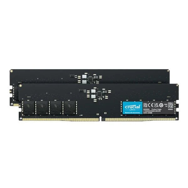 Memoria RAM Crucial 64GB (2x32GB) DDR5 4800MHz PC5-38400 CL40 Dual Channel – Para PC