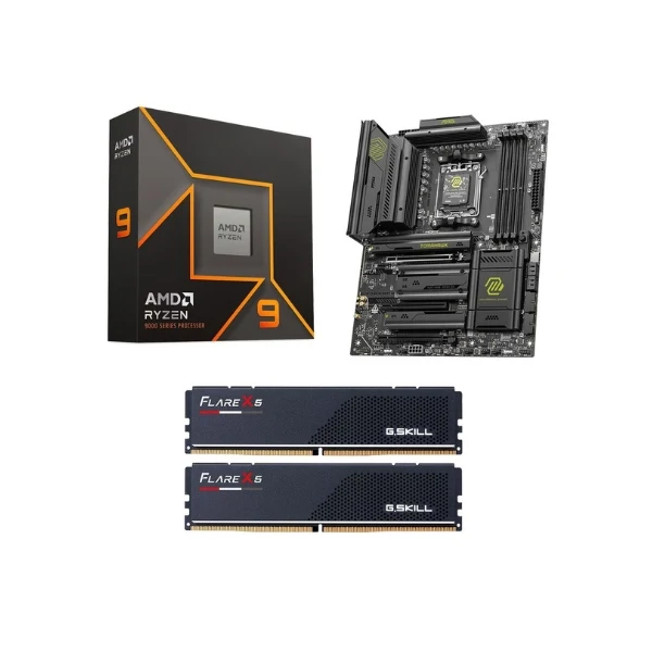 Kit para PC: AMD Ryzen 9 9900X MSI X870E MAG Tomahawk WiFi G.Skill Flare X5 32GB DDR5-6000