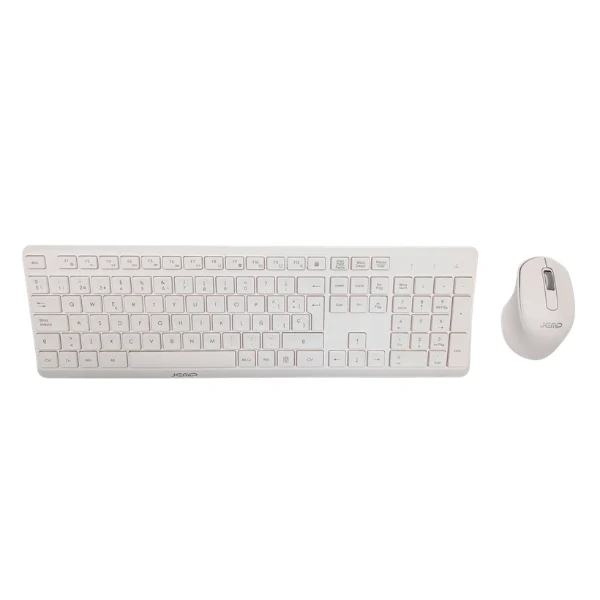 Combo Teclado y Mouse Inalámbrico JEMIP Avant Garde 1600 DPI USB Español Negro – JP-058107E-887KW