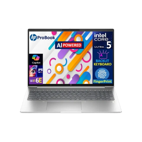 Laptop HP ProBook 460 Intel Core Ultra 5 125U 64GB RAM 2TB SSD 16" Intel Graphics Win 11 Pro - Silver