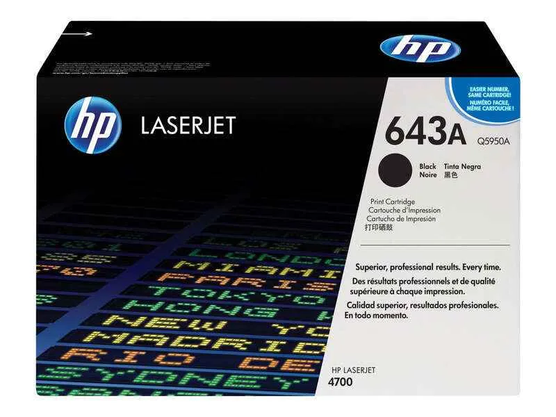 HP Q5950A Negro Tóner Original - 643A