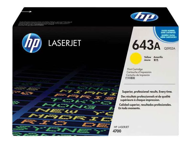 HP Q5952A Amarillo Tóner Original - 643A