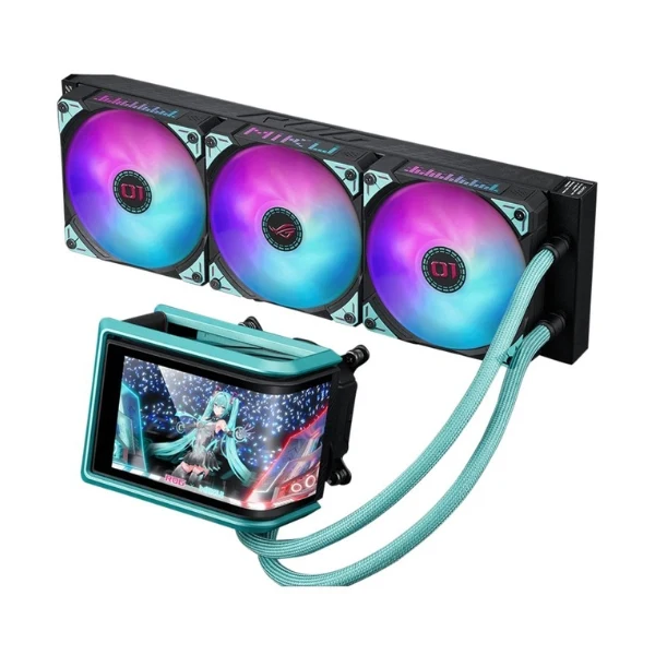 Enfriador Líquido ASUS ROG Ryuo IV 360 ARGB Hatsune Miku Edition 360mm All in One – Negro