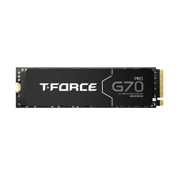Disco Duro SSD TeamGroup T-FORCE G70 PRO 4TB 3D TLC NAND PCIe Gen 4 x4 NVMe M.2 Interno con Graphene Heatsink