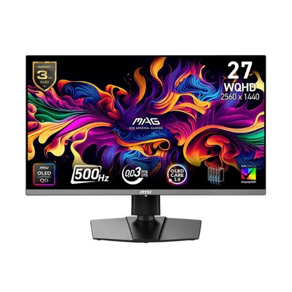 Monitor MSI MAG 272QP QD-OLED X50 - 26,5" 2K WQHD - (2560 x 1440) QD-OLED - 500 Hz