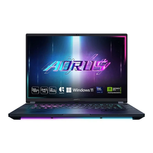 Laptop GIGABYTE AORUS MASTER 16 BYHC5USE65SH Intel Core Ultra 9 Series 2 275HX (2.1GHz) 32GB RAM 2TB SSD 16" NVIDIA GeForce RTX 5080 16GB GDDR7 Dark Tide