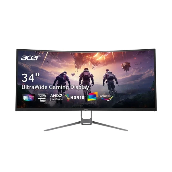 Monitor Acer Nitro ED340CU J0biipx - 34" 2K WQHD - (3440 x 1440) VA - 120Hz