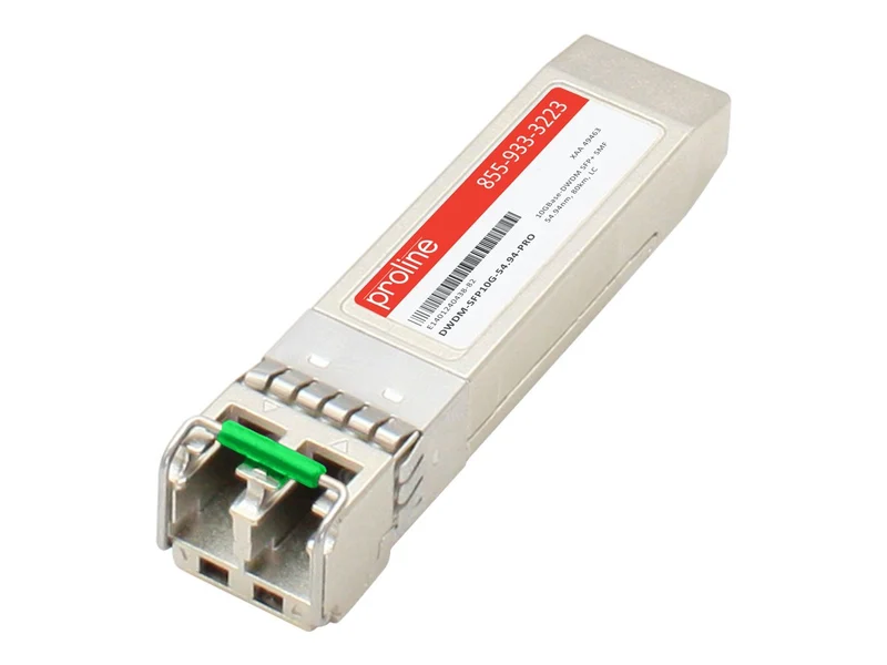 Transceptor de Red Proline Cisco® DWDM-SFP10G-54.94 Compatible TAA 10GBase-DWDM SFP+ Transceiver C-Band 100GHz (SMF