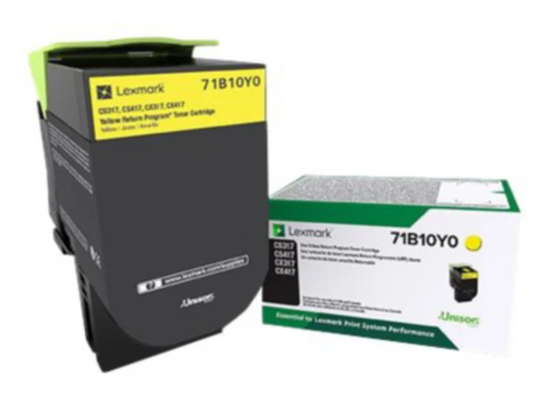 Tóner Lexmark 71B10Y0 Amarillo