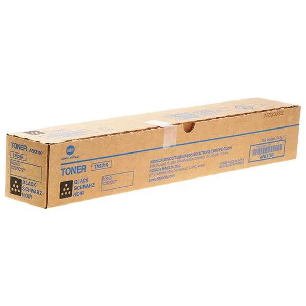 Konica Minolta TN221 Negro Tóner Original - TN221K/A8K3150