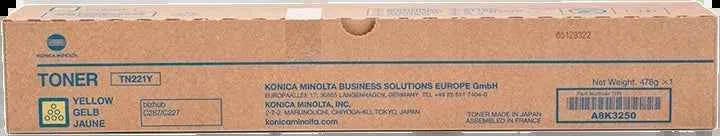 Konica Minolta TN221 Amarillo Tóner Original - TN221Y/A8K3250