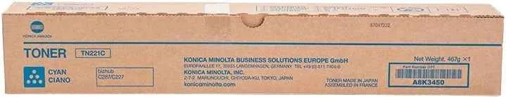 Konica Minolta TN221 Cyan Tóner Original - TN221C/A8K3450