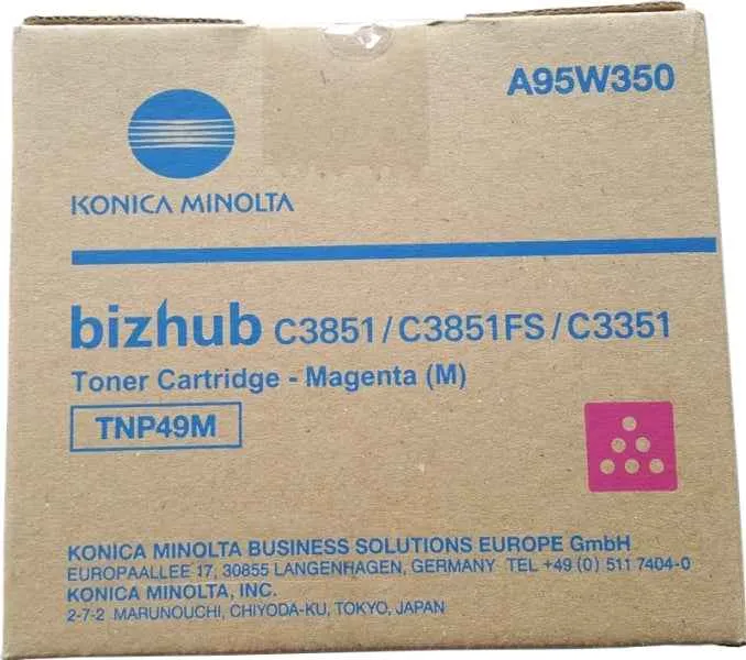 Konica Minolta TNP49 Magenta Tóner Original - TNP49M/A95W350