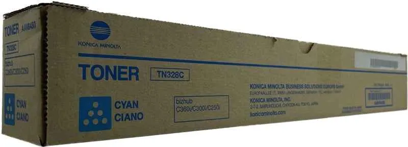 Konica Minolta TN328 Cyan Tóner Original - AAV8450/TN328C