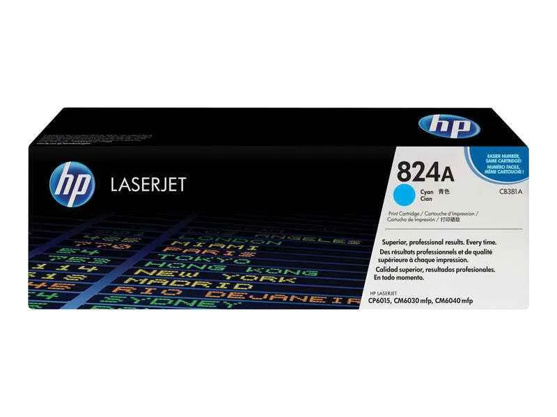HP CB381A Cyan Tóner Original - 824A