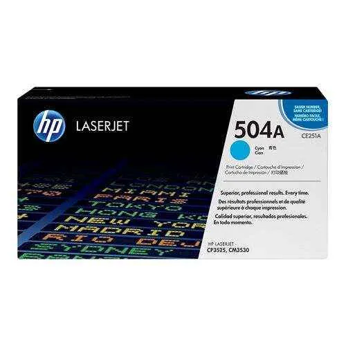 HP CE251A Cyan Tóner Original - 504A