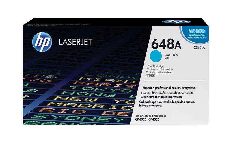 HP CE261A Cyan Tóner Original - 648A