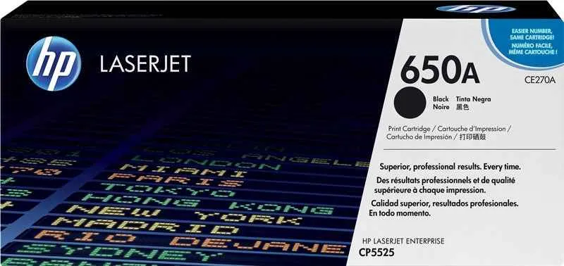 HP CE270A Negro Tóner Original - 650A