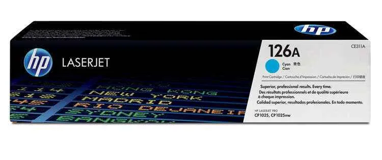 HP CE311A Cyan Tóner Original - 126A
