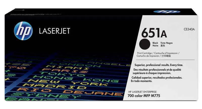 HP CE340A Negro Tóner Original - 651A