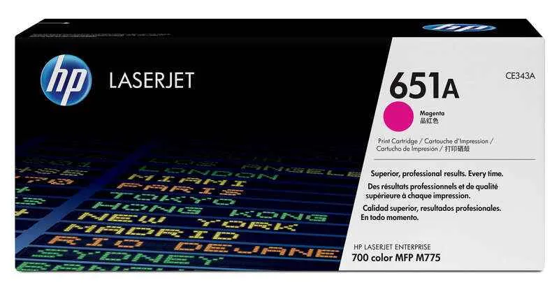 HP CE343A Magenta Tóner Original - 651A