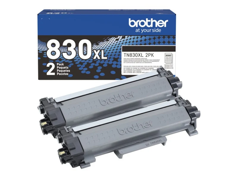 Tóner Brother TN830XL 2PK Negro Alto Rendimiento